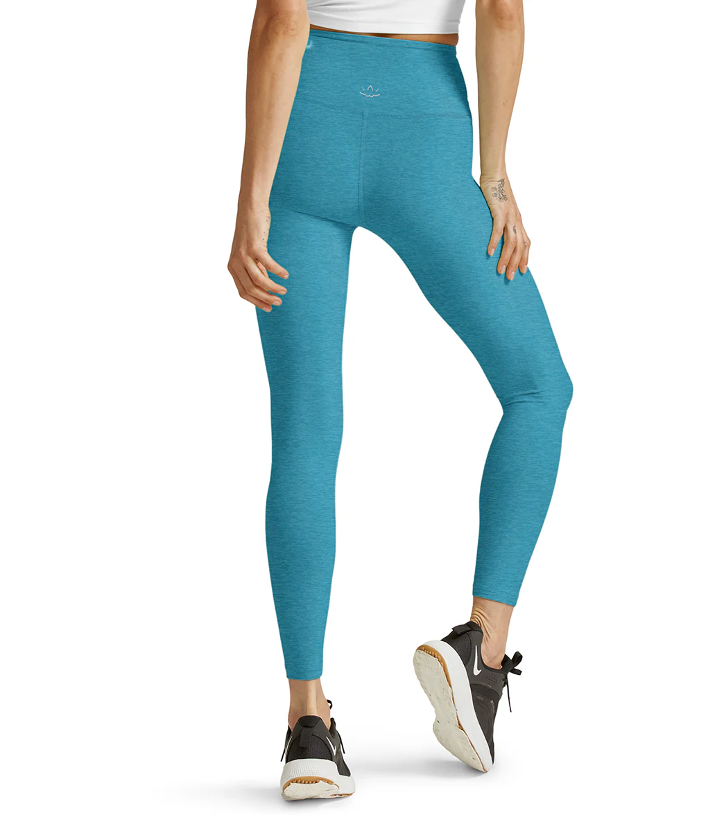 Beyond Yoga Spacedye High Waisted Caught In The Midi 7/8 Yoga Leggings Cali Blue Heather