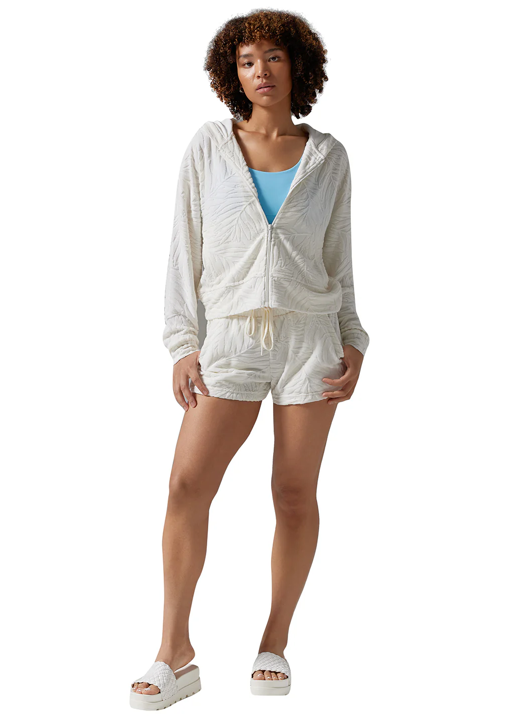 Tavi Palm Terry Zip Hoodie