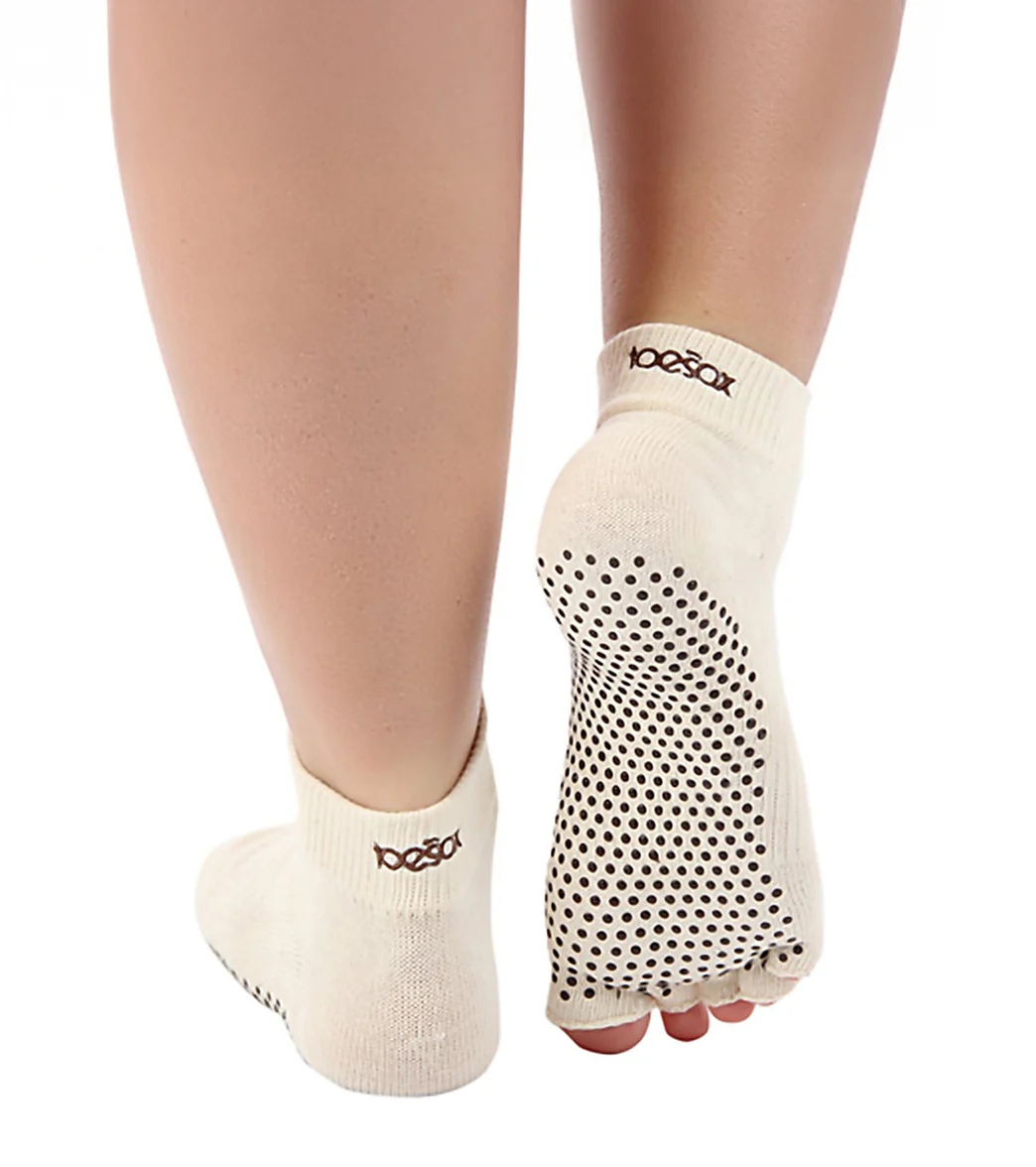 Toesox Ankle Length Half-Toe Yoga Grip Socks