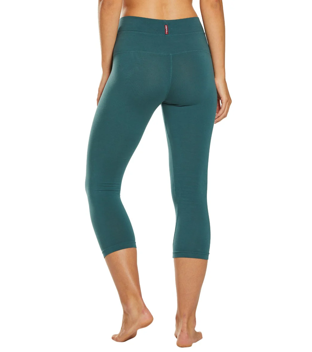 Hard Tail High Rise Cotton Yoga Capris