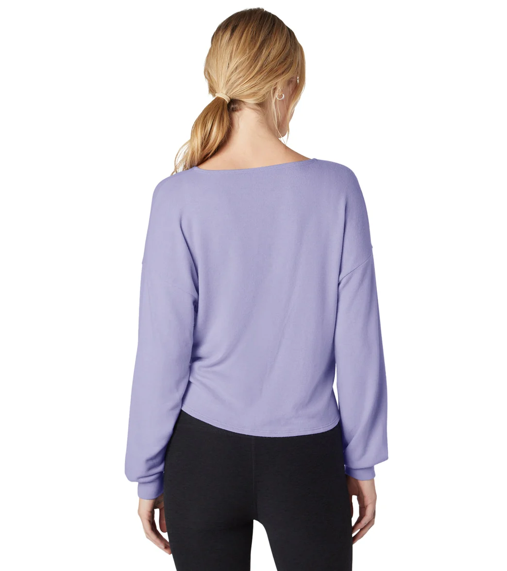 Beyond Yoga Twist Up Reversible Pullover