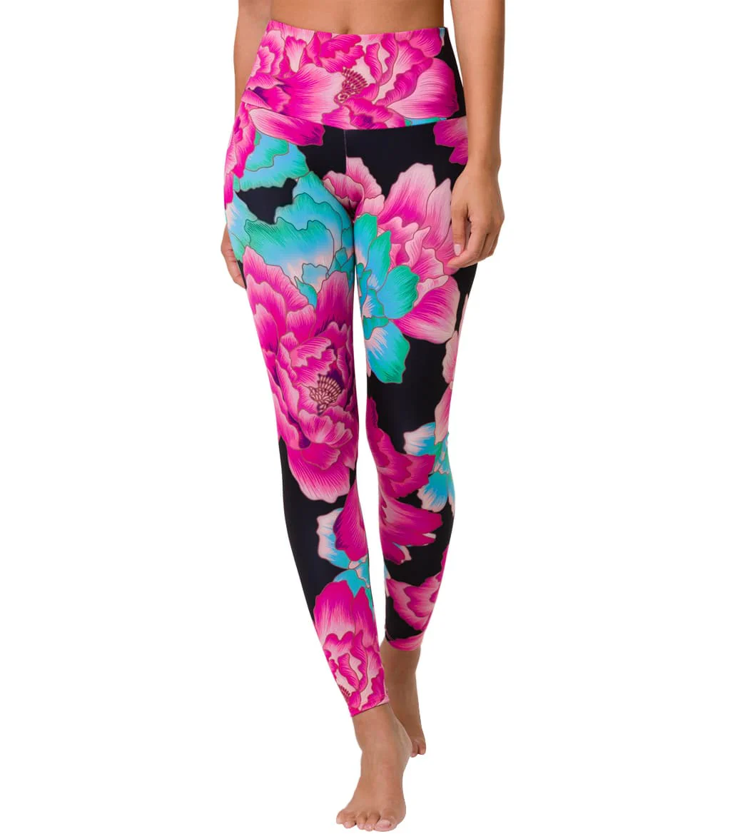 Onzie High Waisted Yoga Leggings Jardin