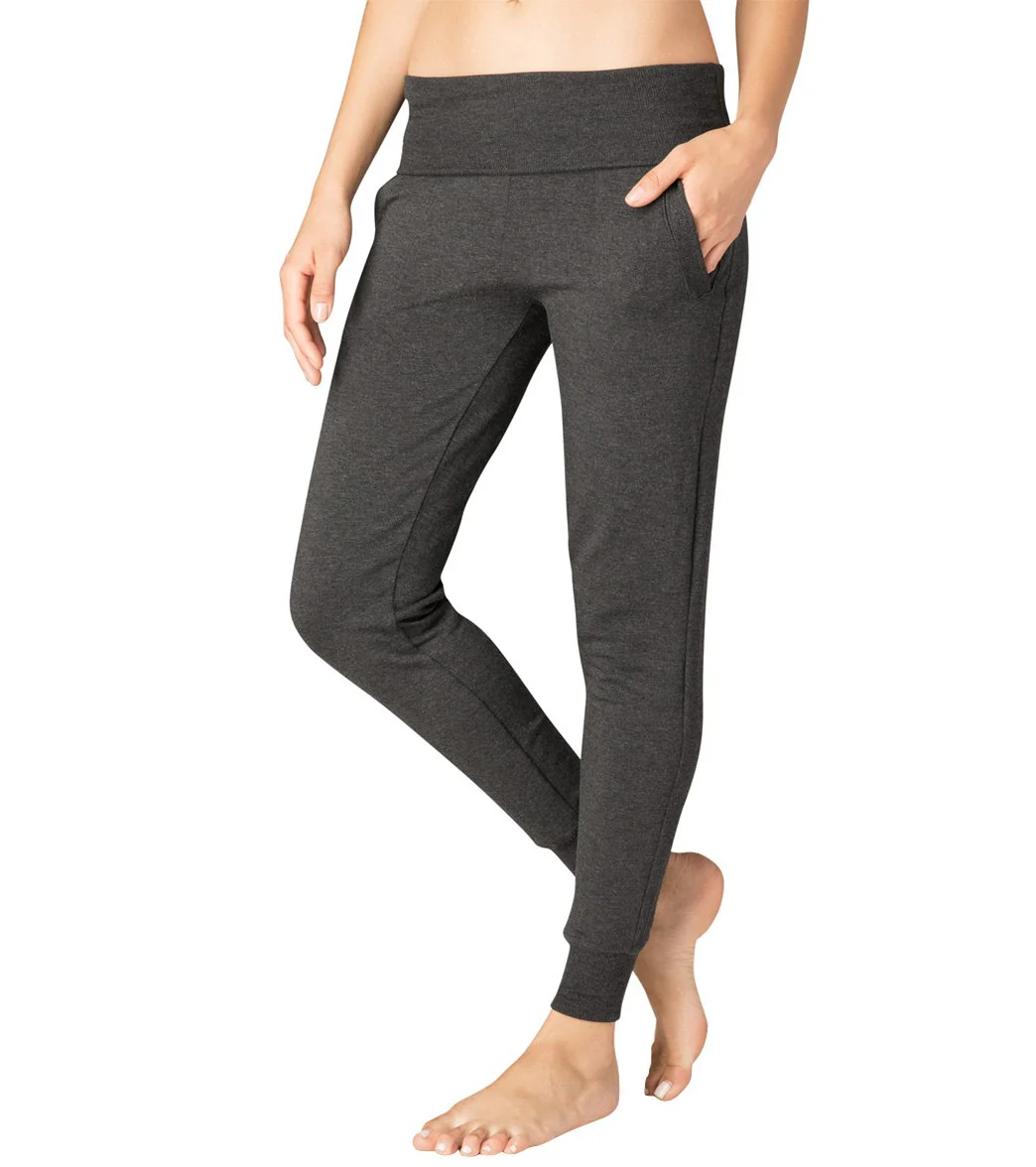 Beyond Yoga Cozy Fleece Foldover Long Sweatpant Joggers