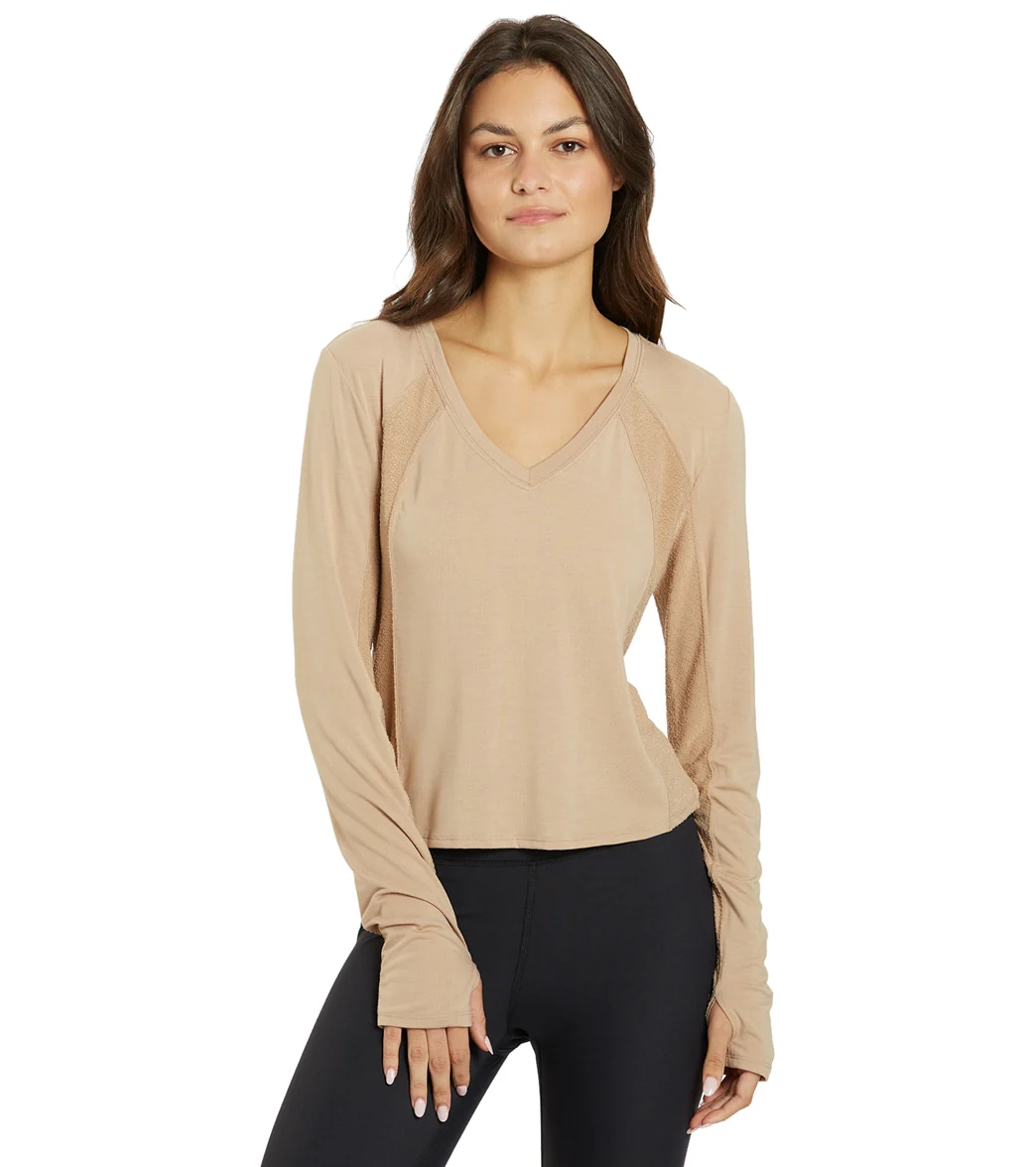 Thrive Societe Textured Inset Tee