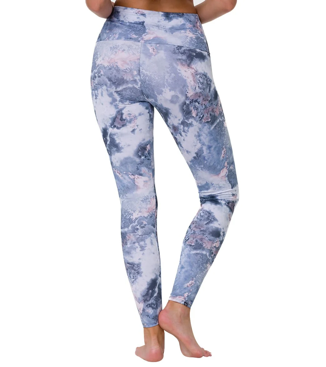 Onzie High Waisted Yoga Leggings Dreamy Marble