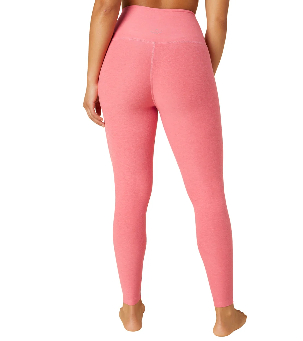 Beyond Yoga Spacedye High Waisted Caught In The Midi 7/8 Yoga Leggings Pink Crush-Rose