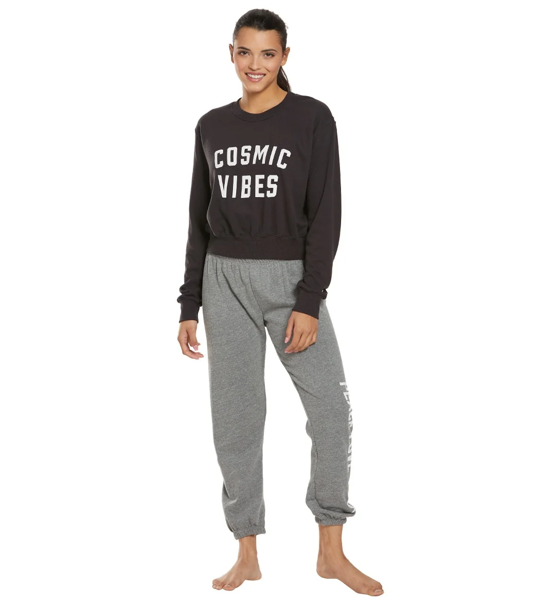 Spiritual Gangster Cosmic Crop Crew Sweatshirt
