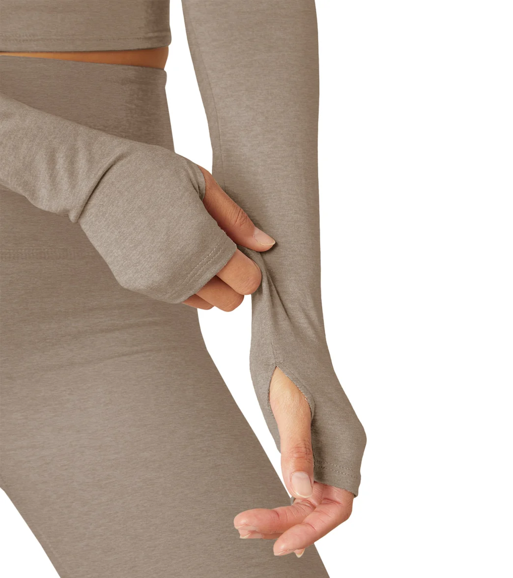 Beyond Yoga Featherweight Sunrise Cropped Pullover