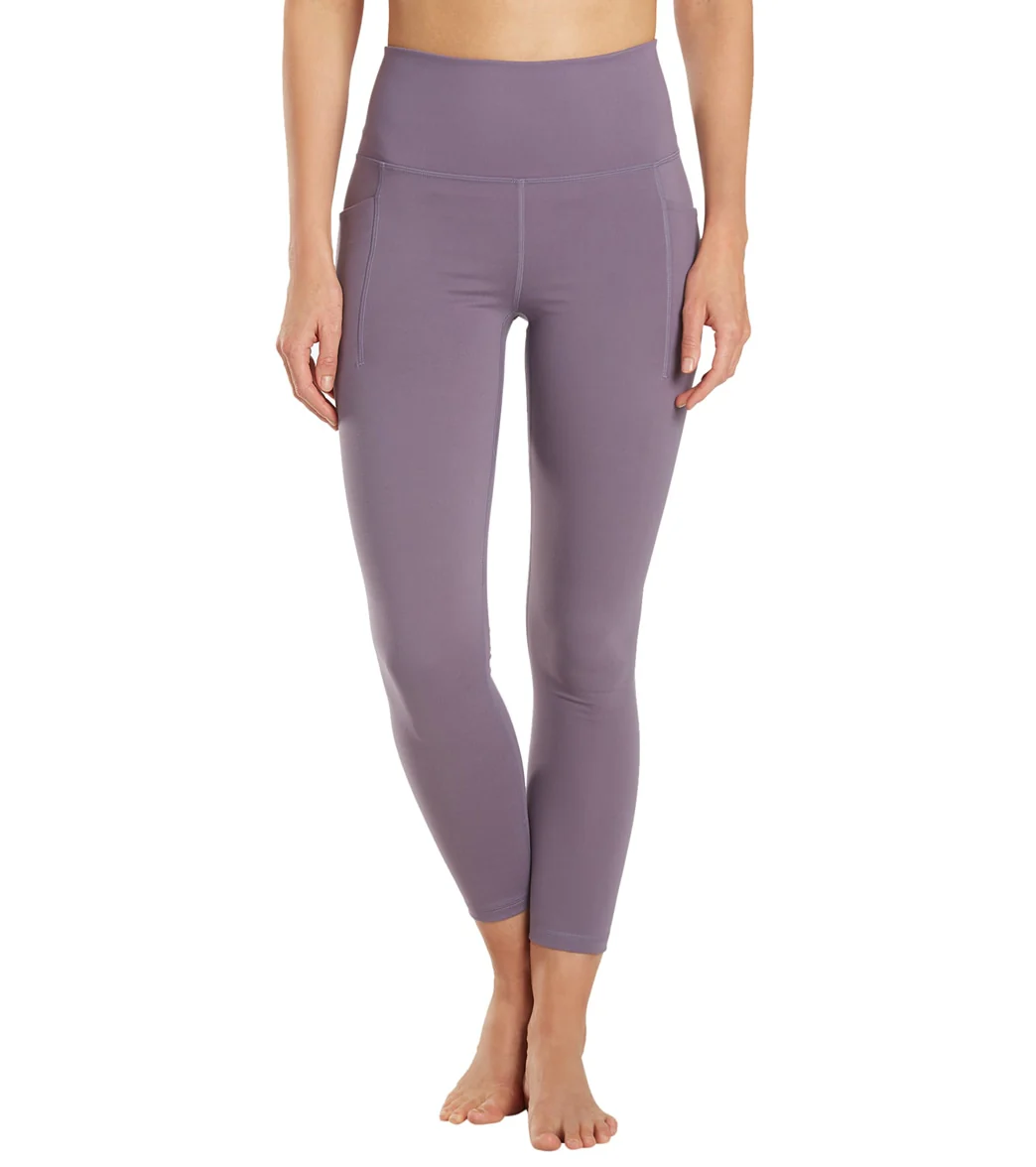 Everyday Yoga Uphold Solid High Waisted 7/8 Leggings With Pockets 25