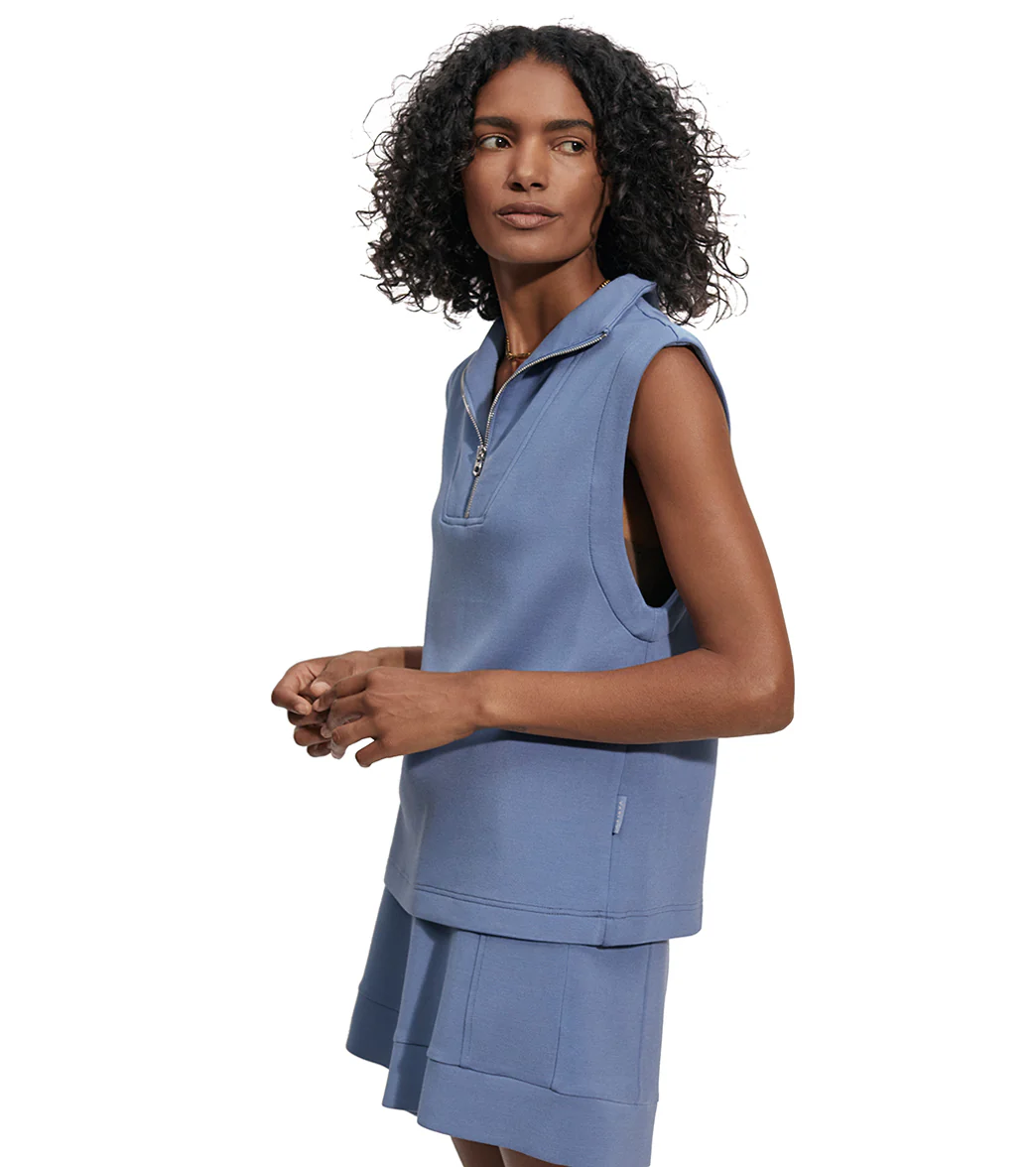 Varley Magnolia Half Zip Tank