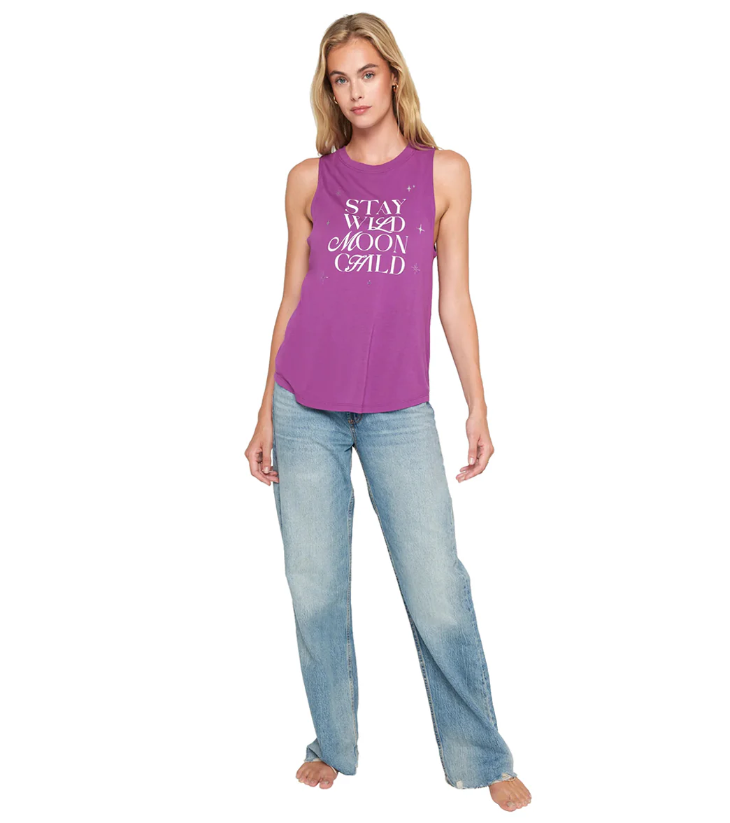 Spiritual Gangster Wild Moon Jade Muscle Tank