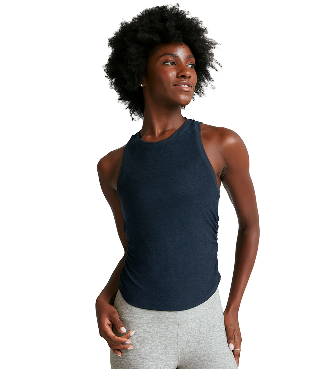 Beyond Yoga Featherweight Your Fit Shirred Tank