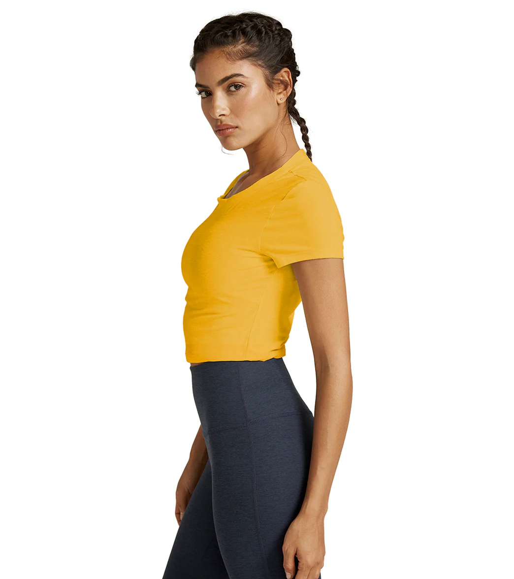 Beyond Yoga Featherweight Perspective Cropped Tee