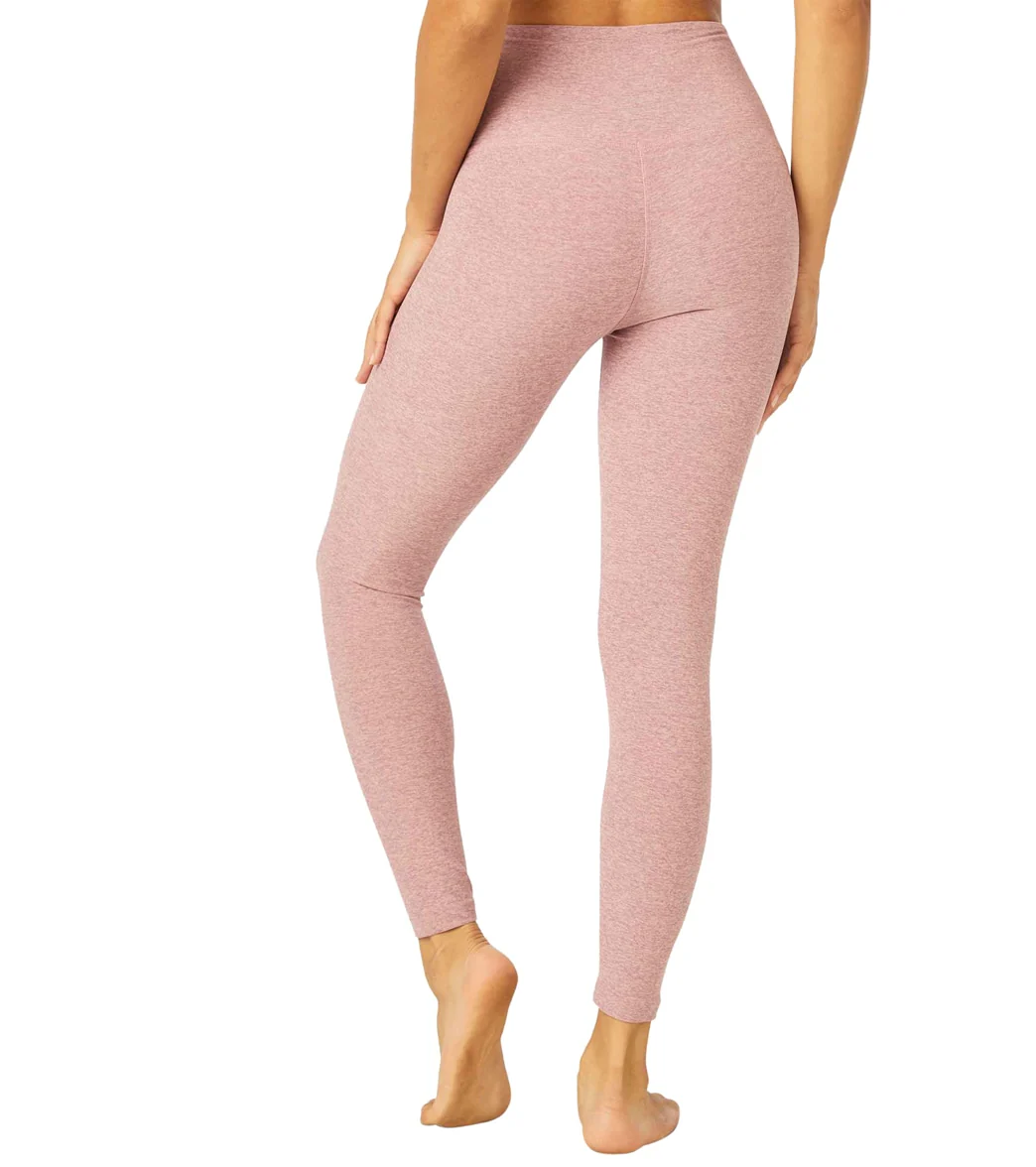 Beyond Yoga Spacedye High Waisted Caught In The Midi 7/8 Yoga Leggings Blush Blooms-Pink Haze