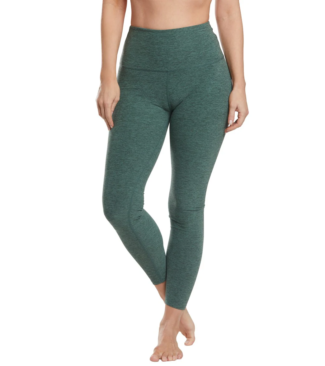 Beyond Yoga Spacedye High Waisted Caught In The Midi 7/8 Yoga Leggings Aloha Green/Dark Tropic