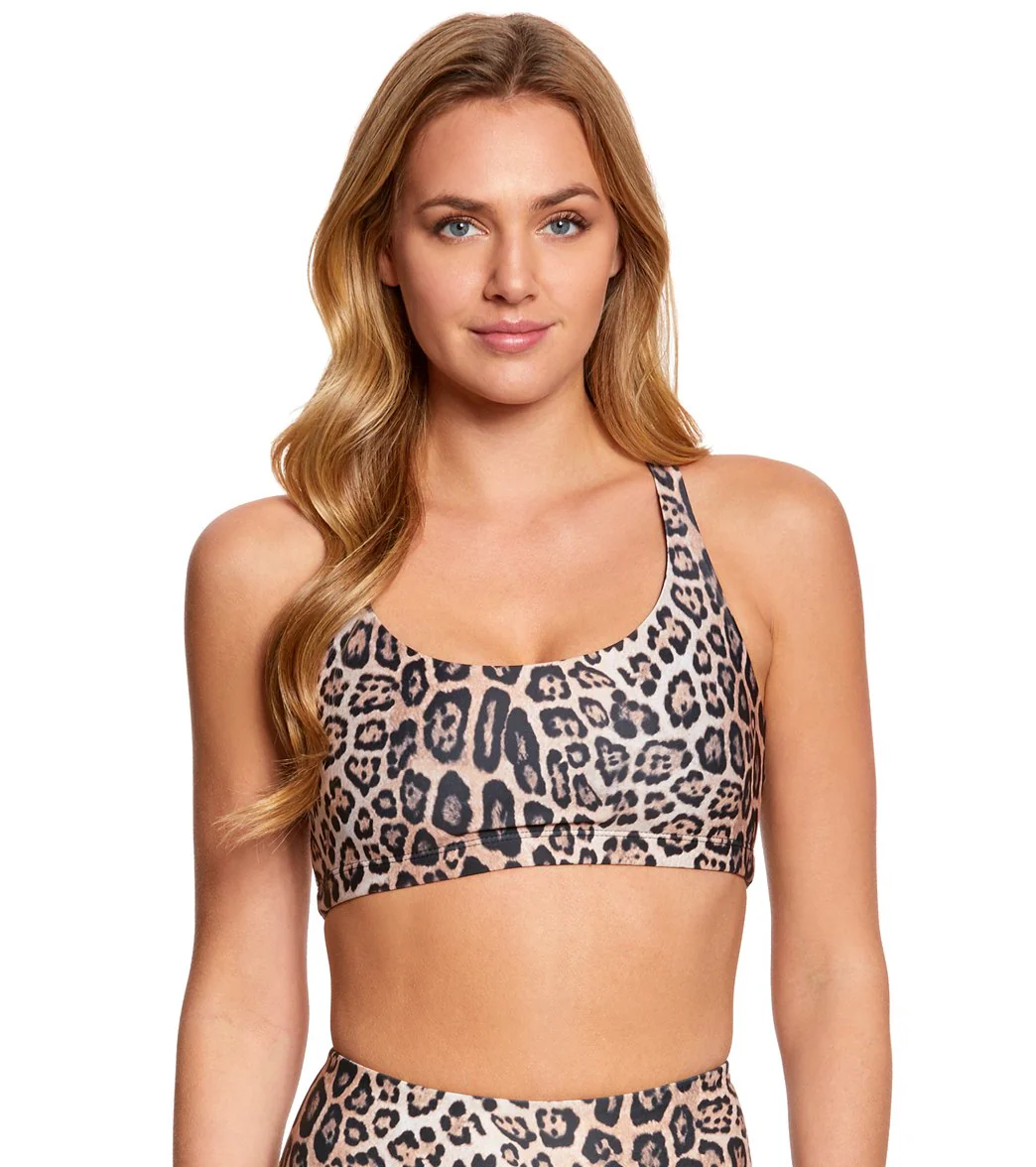 Onzie Chic Yoga Sports Bra Leopard