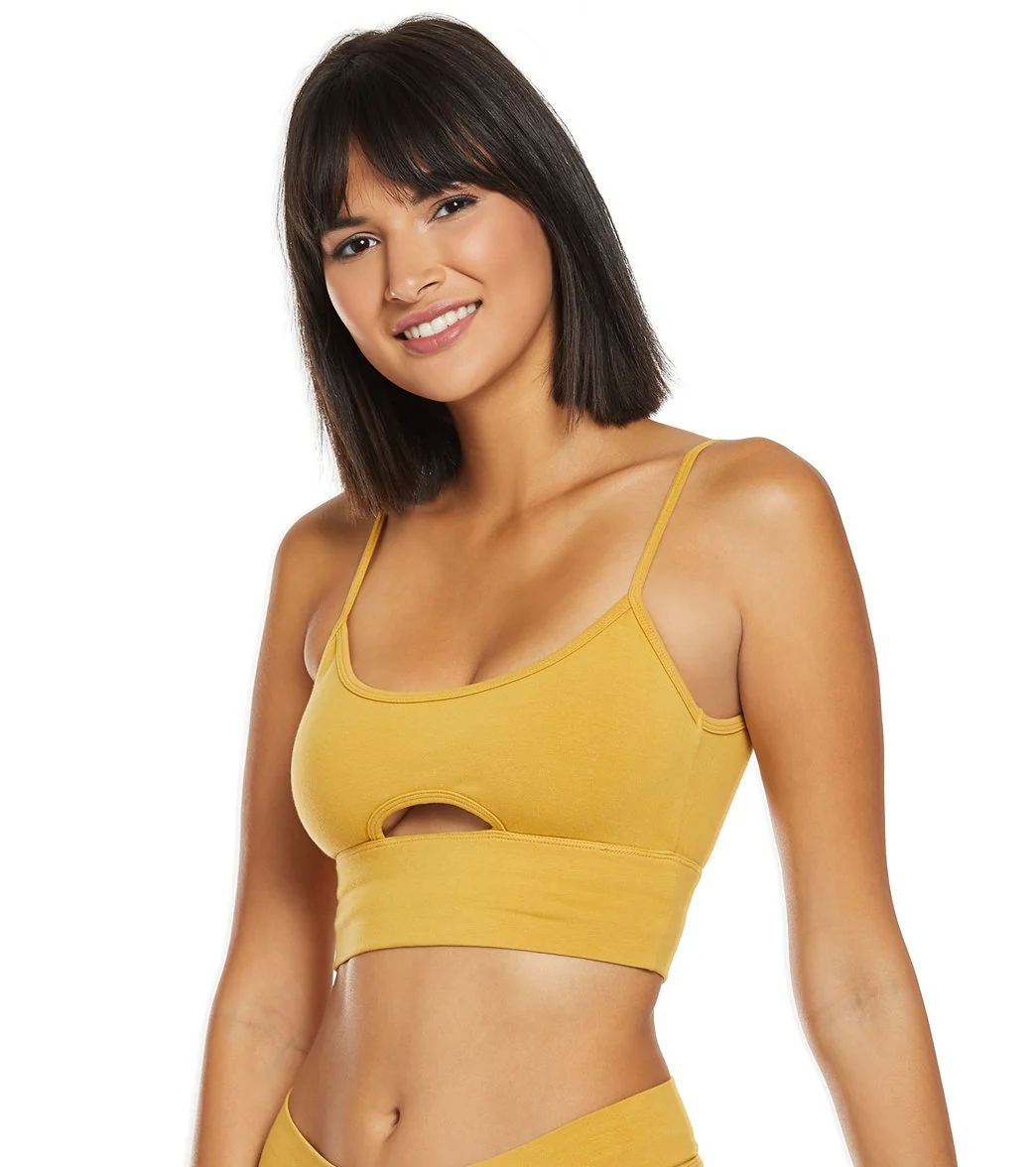 Hard Tail Low Back Cut Out Midi Sports Bra