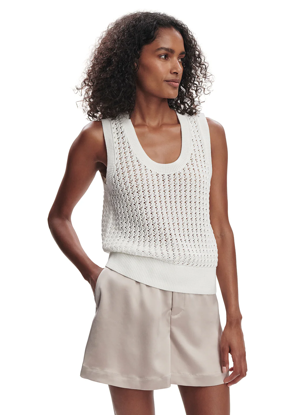 Varley Ferns Open Knit Tank