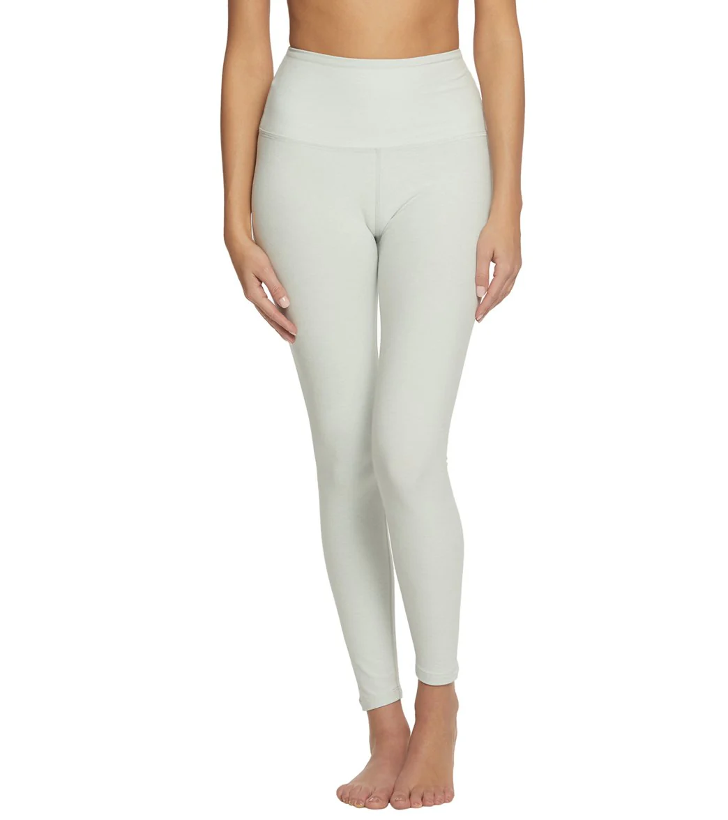 Beyond Yoga Spacedye High Waisted Caught In The Midi 7/8 Yoga Leggings Glacier/White