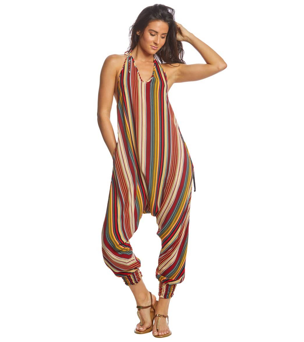 Buddha Pants Stripes Harem Jumpsuit