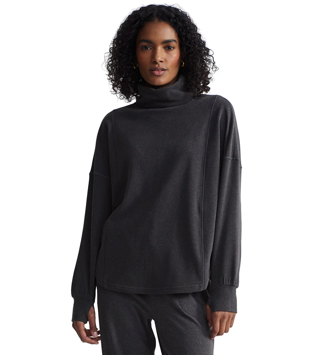 Varley Rainer Roll Neck Brushed Rib Jumper