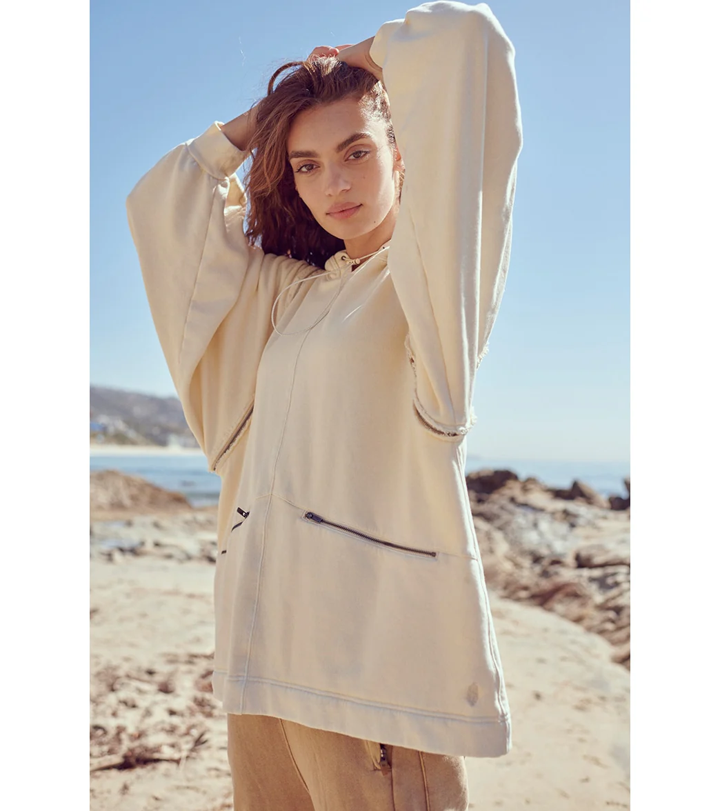 Free People Close Call Zip Hoodie