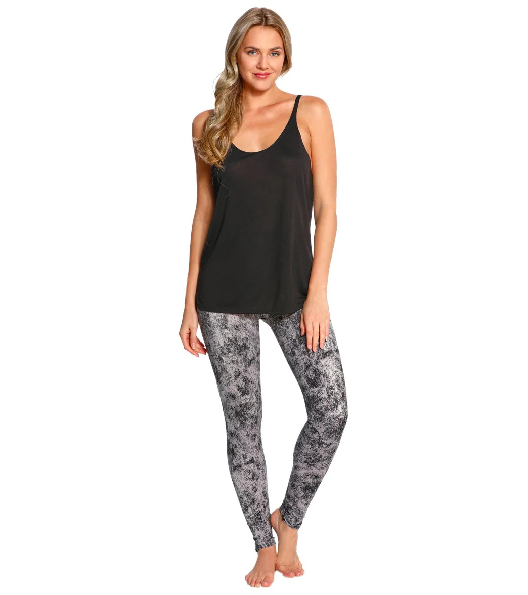 Onzie High Waisted Yoga Leggings Thunder Storm