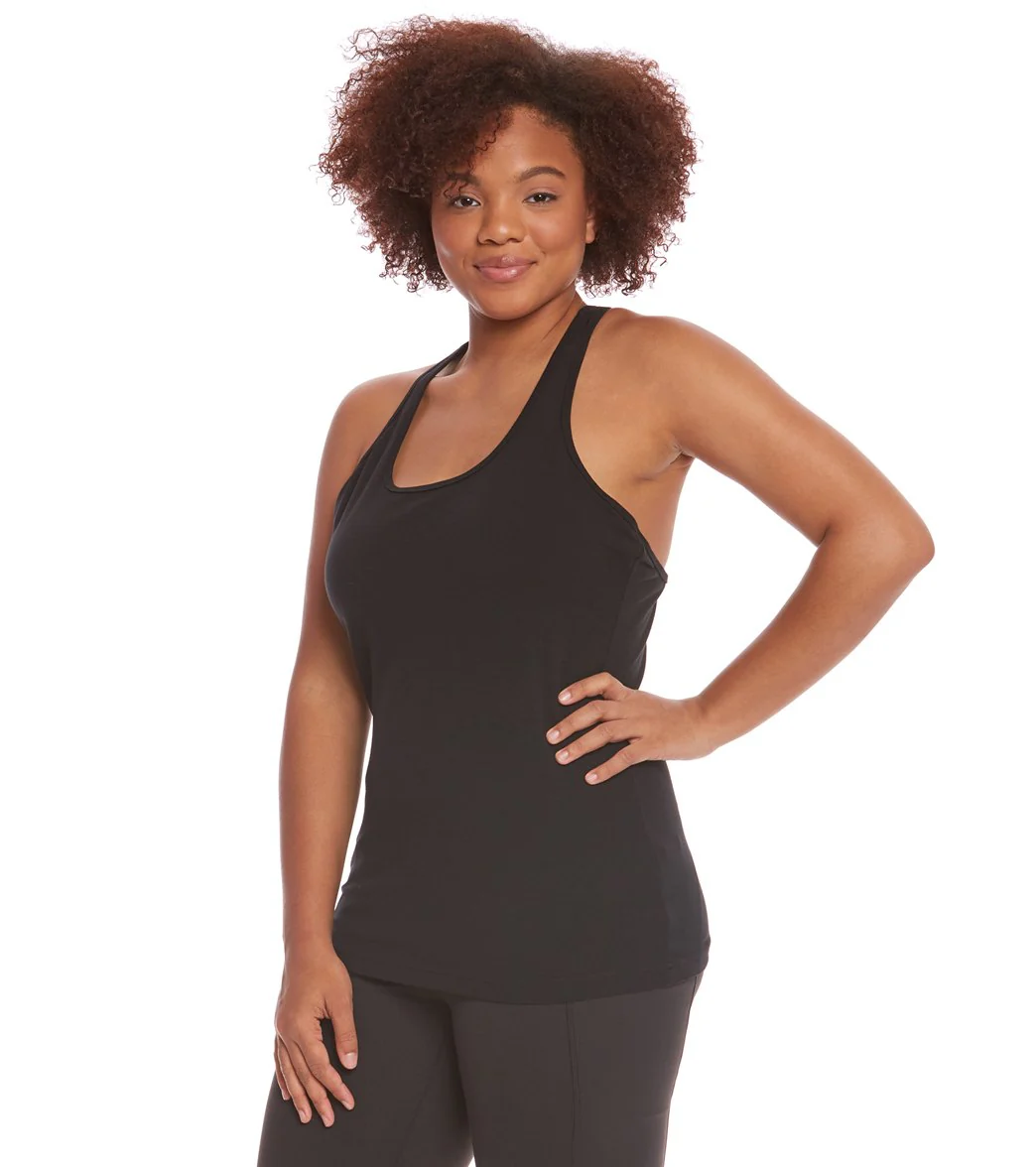 Hard Tail Plus Size U Scoop Yoga Tank Top