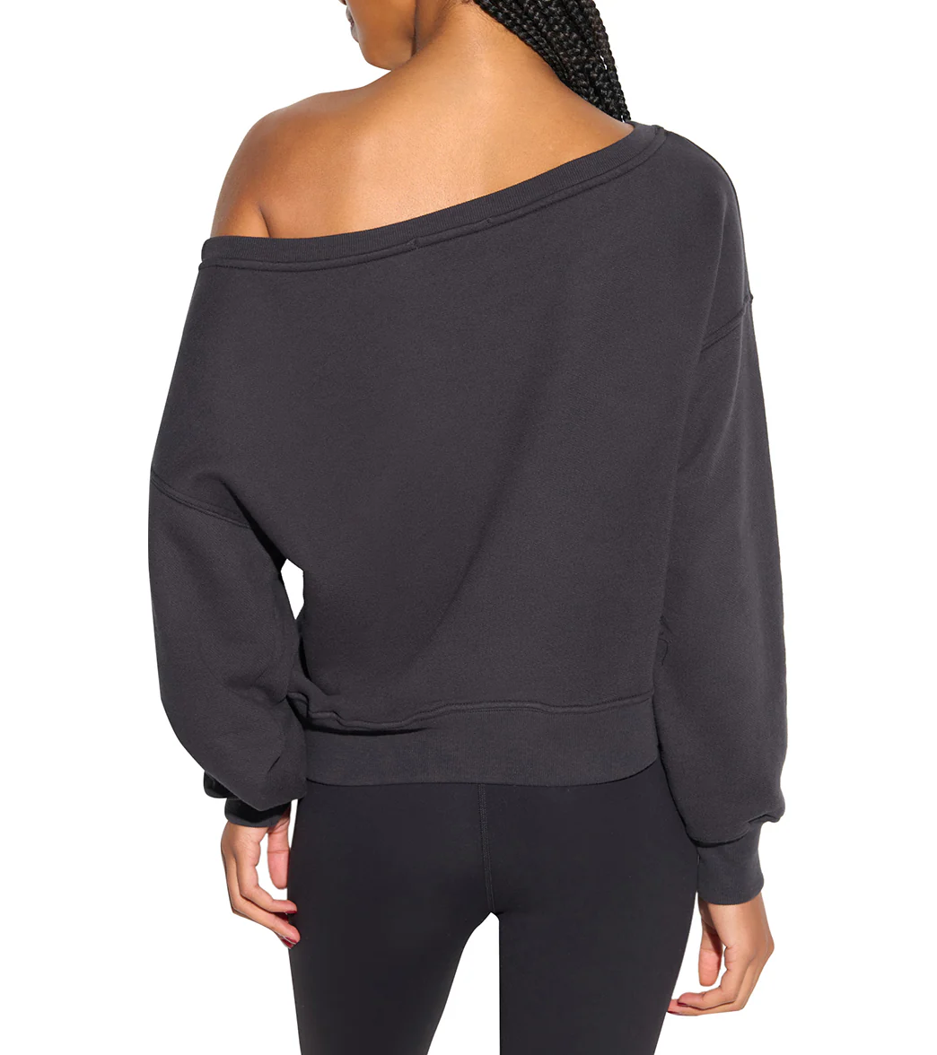 Spiritual Gangster La Vida Off Shoulder Long Sleeve