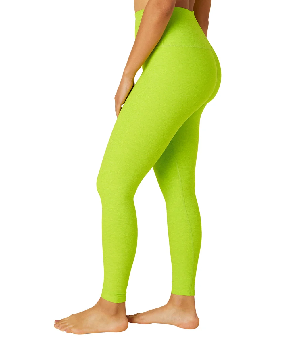 Beyond Yoga Spacedye High Waisted Caught In The Midi 7/8 Yoga Leggings Matcha Green-Lime