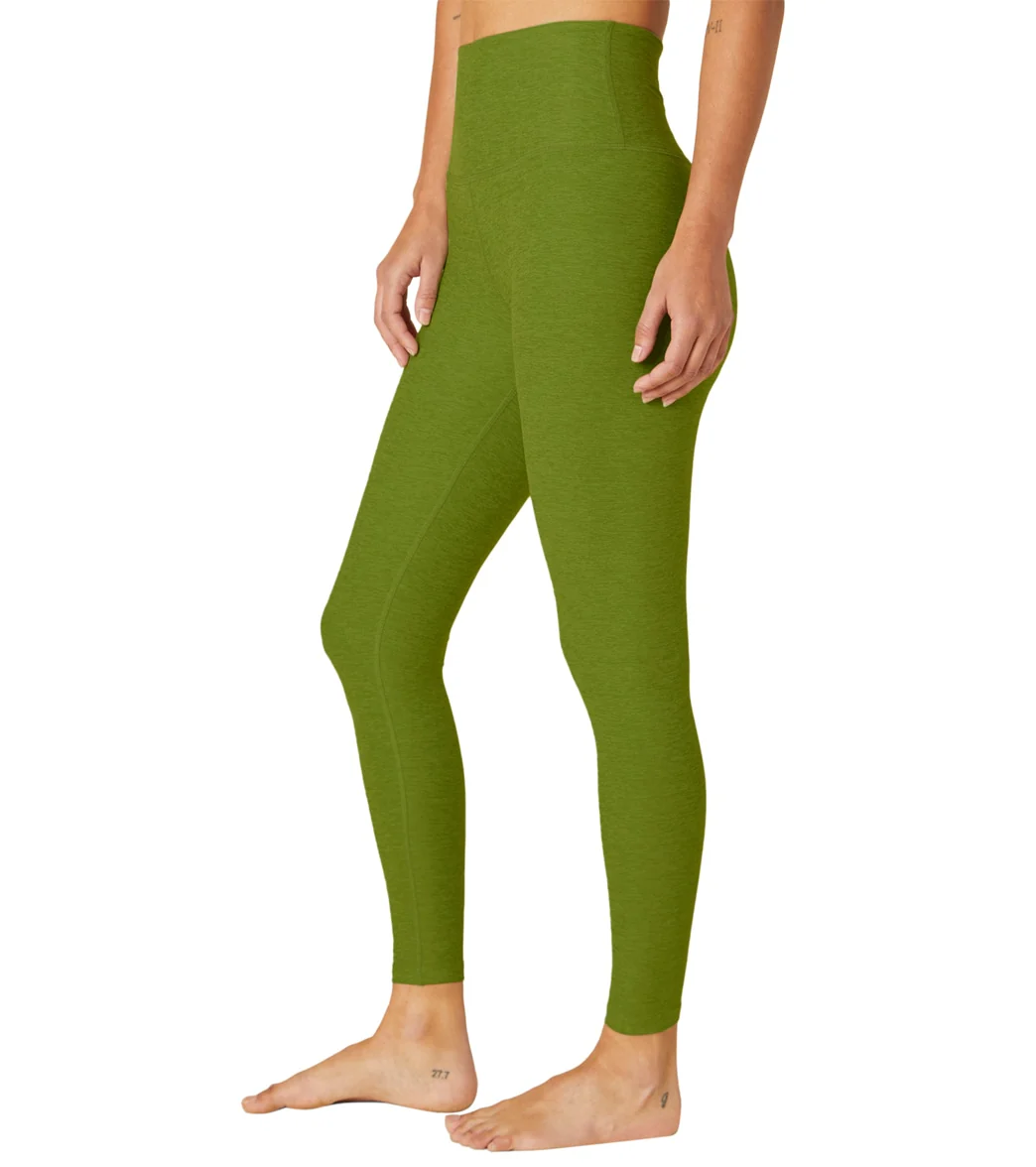 Beyond Yoga Spacedye High Waisted Caught In The Midi 7/8 Yoga Leggings Fern Green Heather