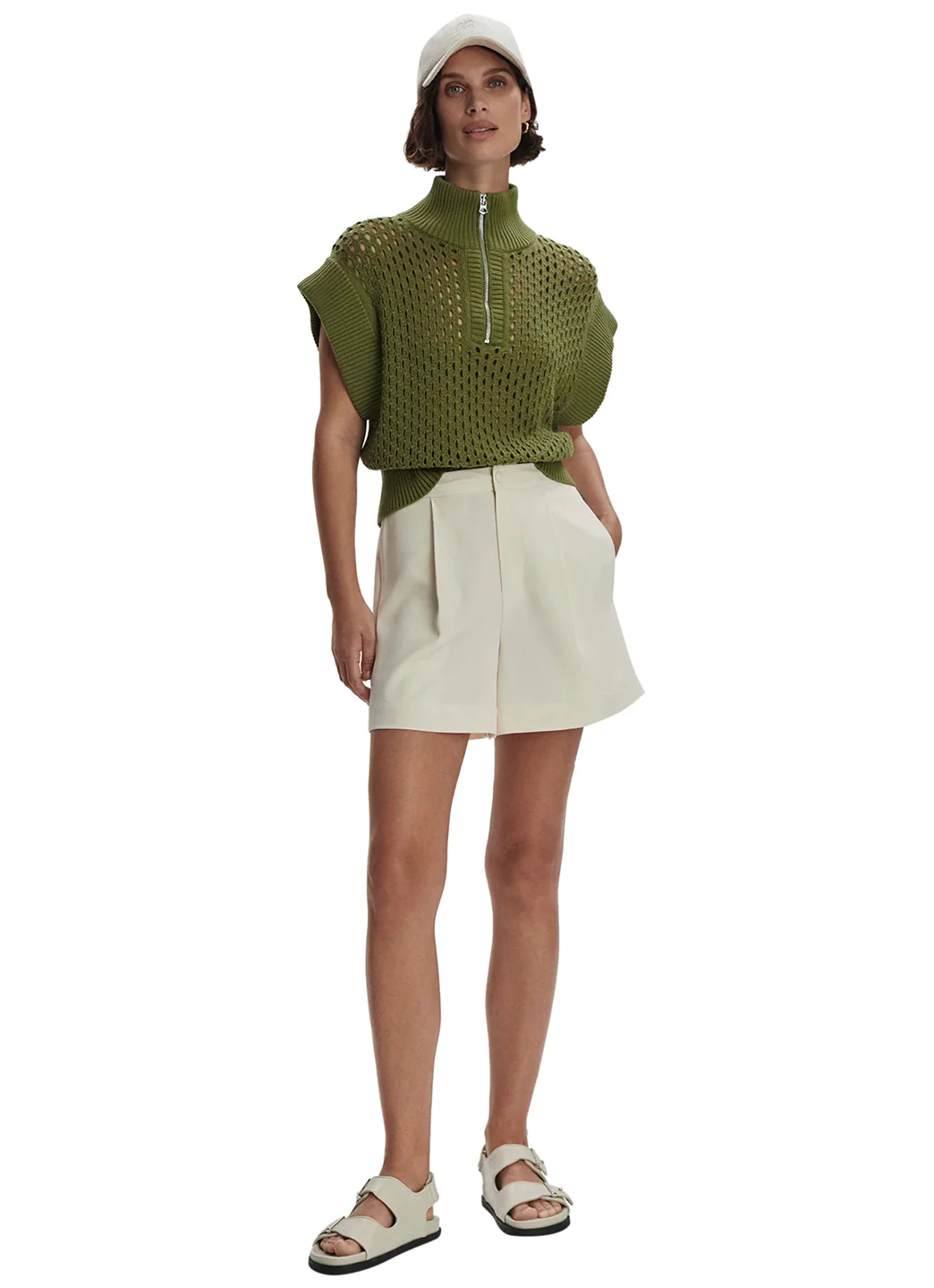 Varley Gaines Half Zip Knit Top