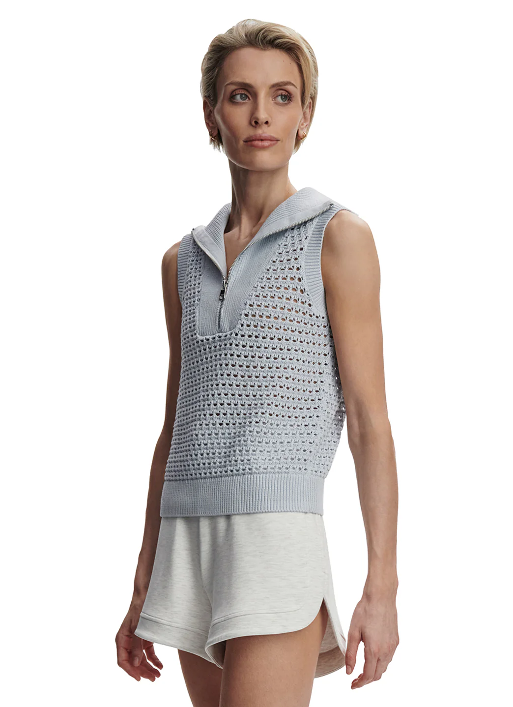Varley Bains Half-Zip Knit Tank