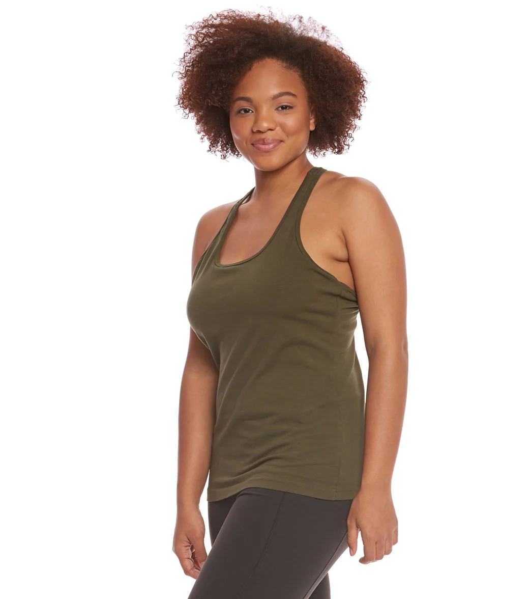 Hard Tail Plus Size U Scoop Yoga Tank Top