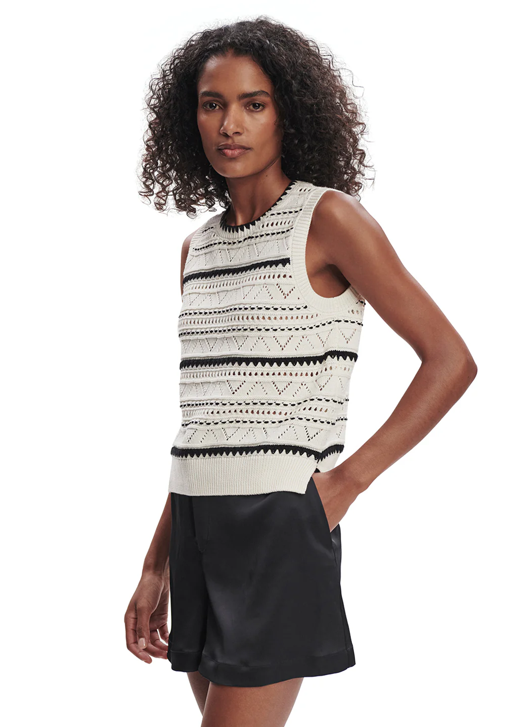 Varley Athena Pointelle Knit Vest