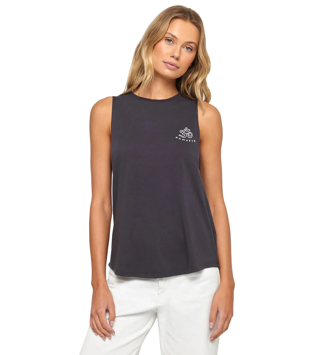 Spiritual Gangster Namaste Jade Muscle Tank