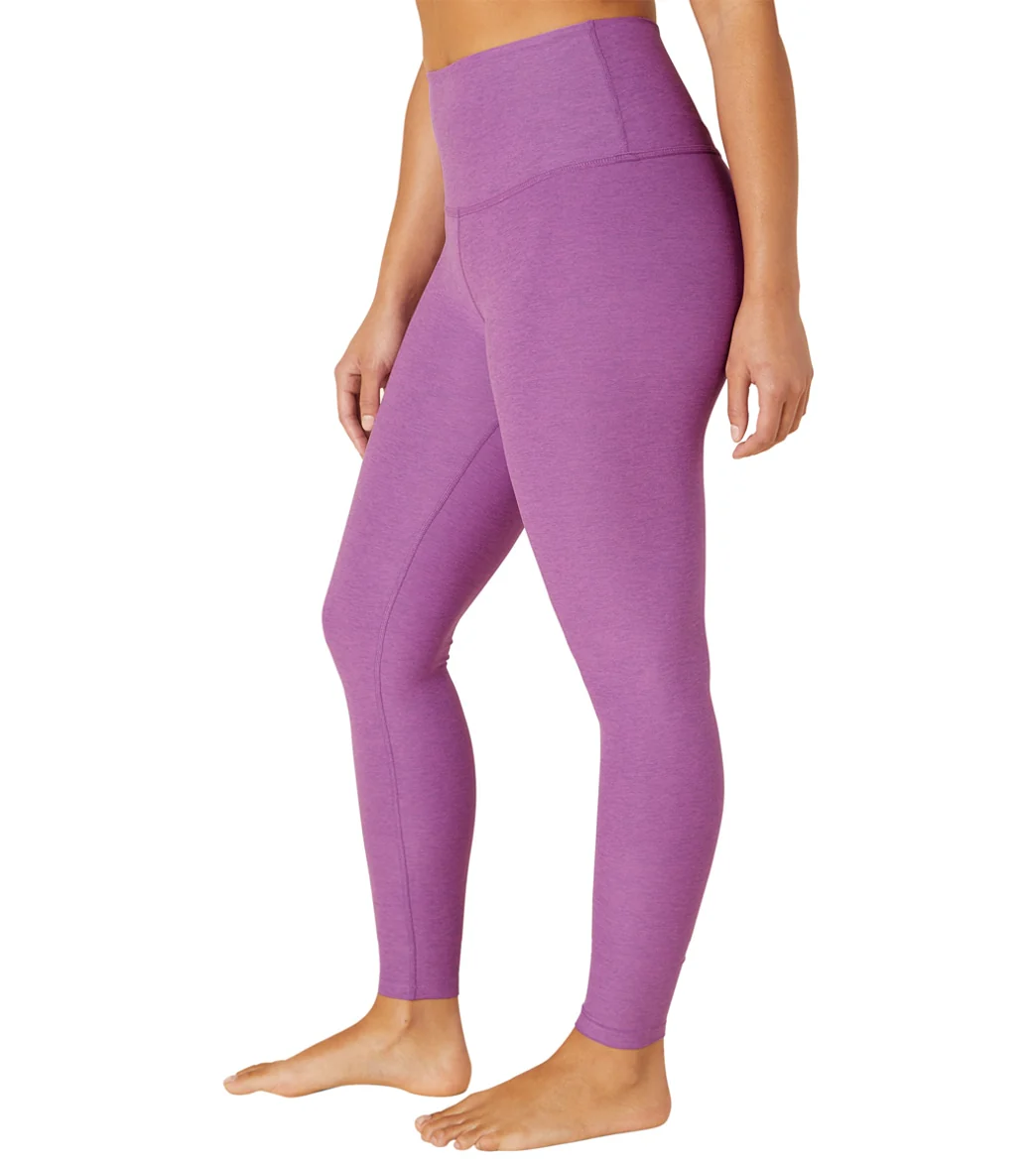 Beyond Yoga Spacedye High Waisted Caught In The Midi 7/8 Yoga Leggings Bright Iris Heather