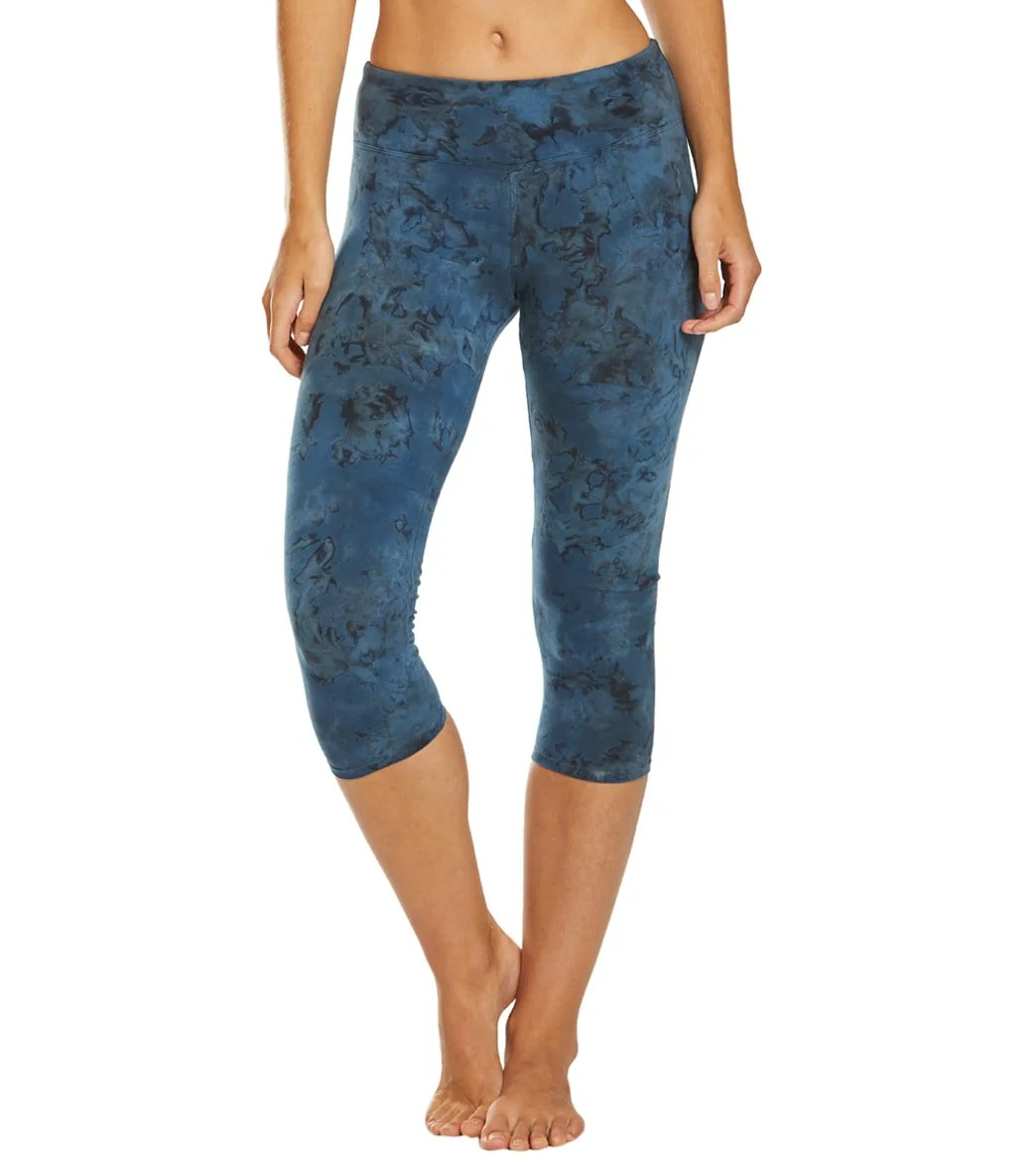 Hard Tail Flat Waisted Cotton Yoga Capris