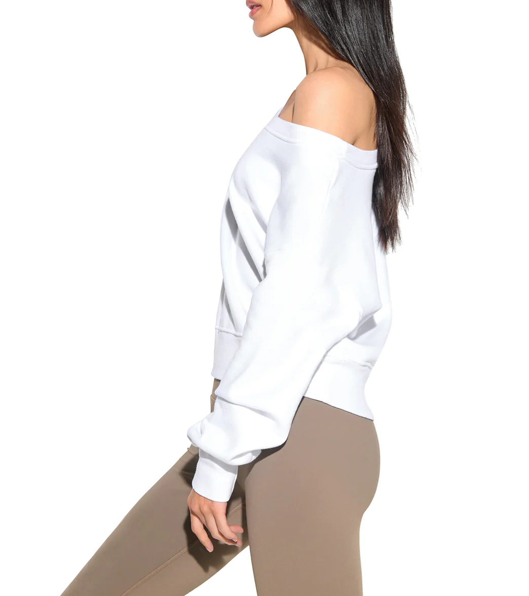 Spiritual Gangster La Vida Off Shoulder Long Sleeve