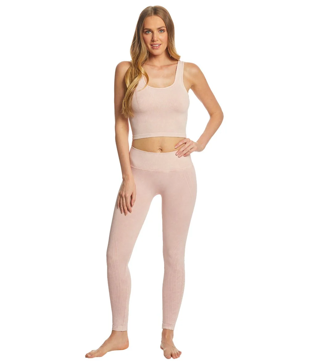 NUX Be Free Mineral Wash Seamless Yoga Crop Top