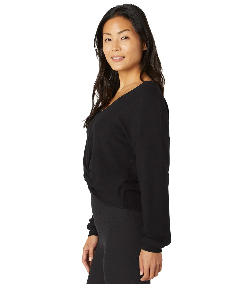 Beyond Yoga Twist Up Reversible Pullover