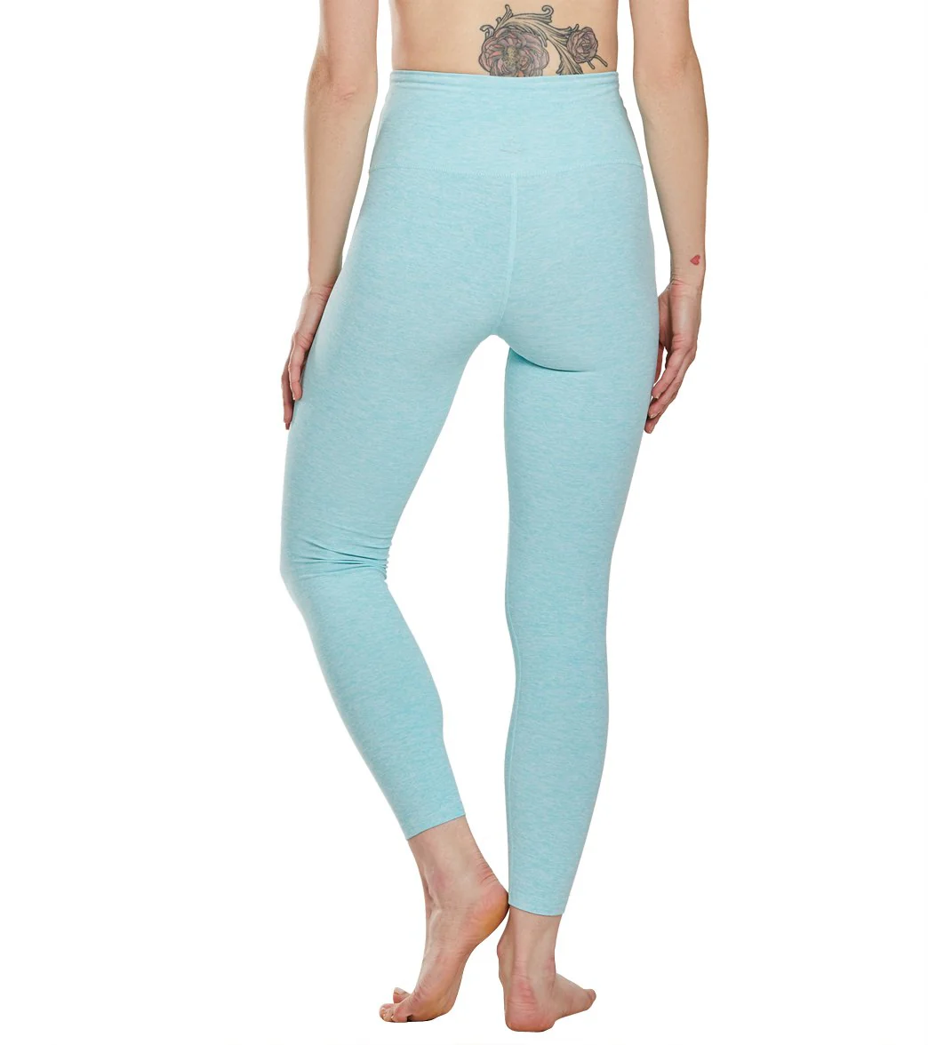Beyond Yoga Spacedye High Waisted Caught In The Midi 7/8 Yoga Leggings Island Topaz White