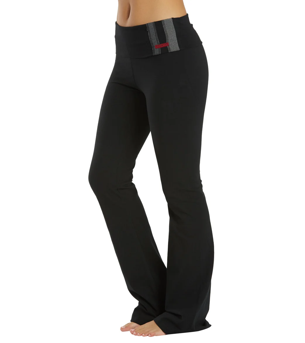 Hard Tail Double Sport Stripe Bootleg Flare Pant