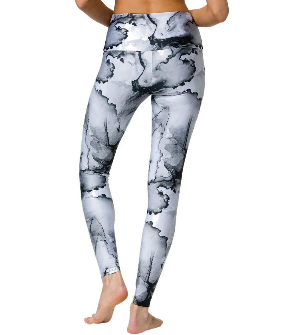 Onzie High Waisted Yoga Leggings Ink