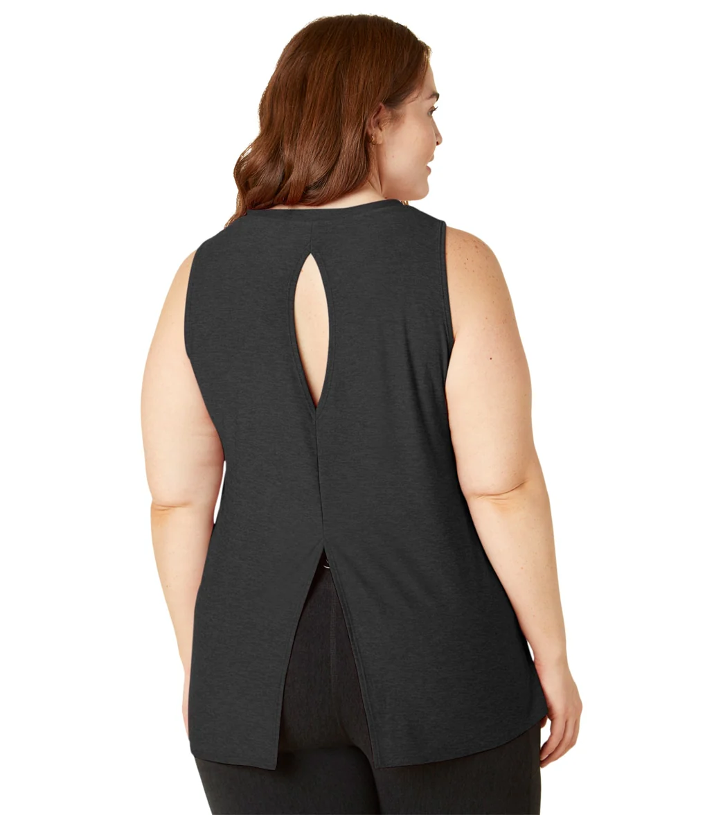 Beyond Yoga Plus Featherweight All About It Split Back Tank