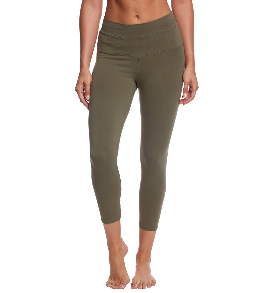 Hard Tail High Rise Cotton Yoga Capris