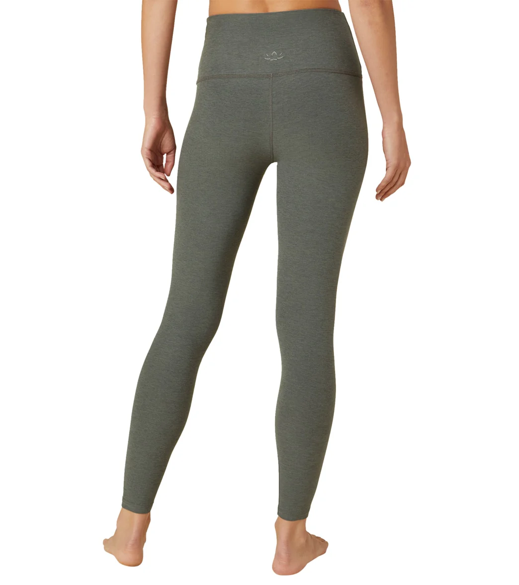 Beyond Yoga Spacedye High Waisted Caught In The Midi 7/8 Yoga Leggings Pewter Heather