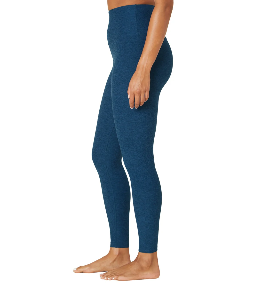Beyond Yoga Spacedye High Waisted Caught In The Midi 7/8 Yoga Leggings Celestial Blue Heather