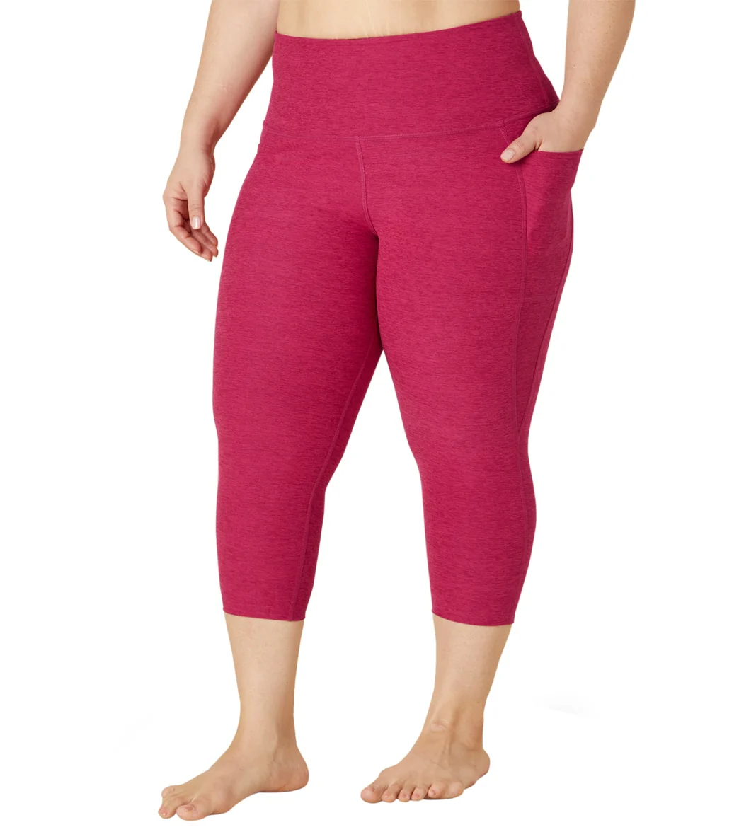 Beyond Yoga Plus Size Spacedye Out Of Pocket High Waisted Capri Leggings