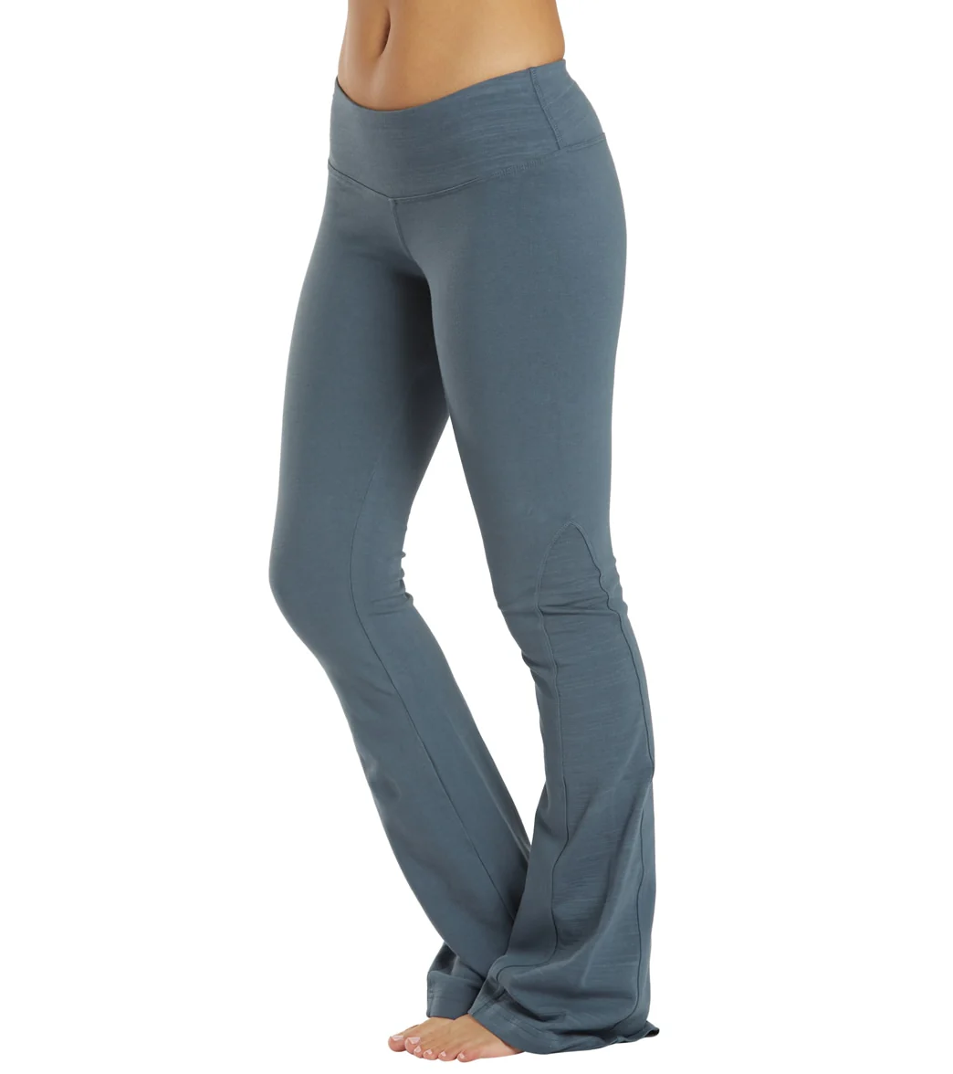 Hard Tail Flare Bootcut Flat Waist Pant